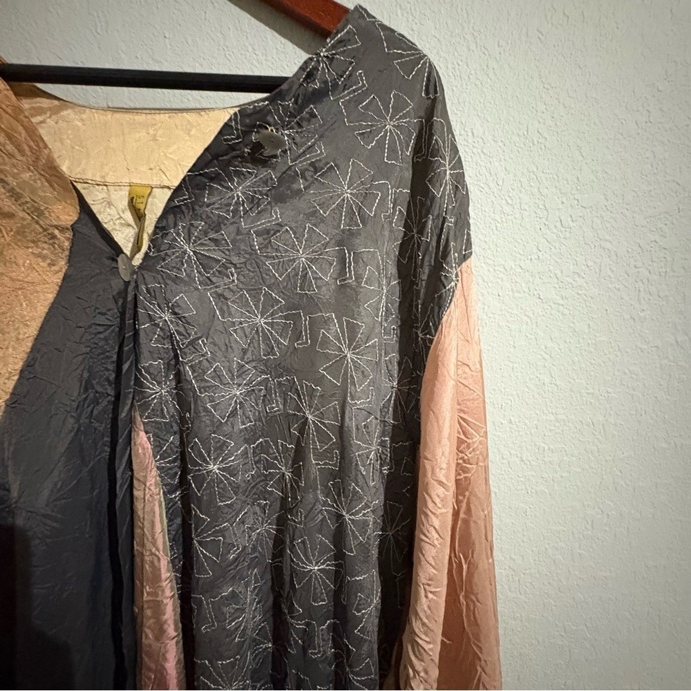 Oversized 90s Staley Gretzinger Patchwork Tunic J… - image 5